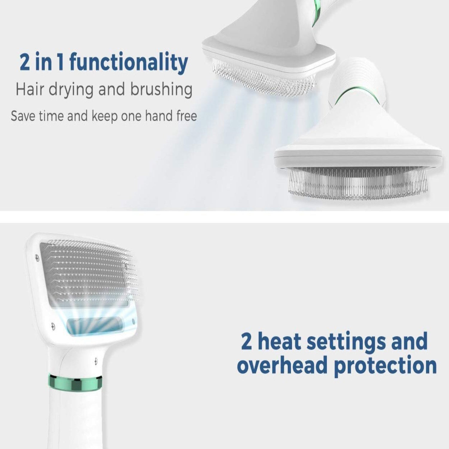 2-in-1 Pet Hair Dryer & Slicker Brush – Fast, Gentle Grooming at Home