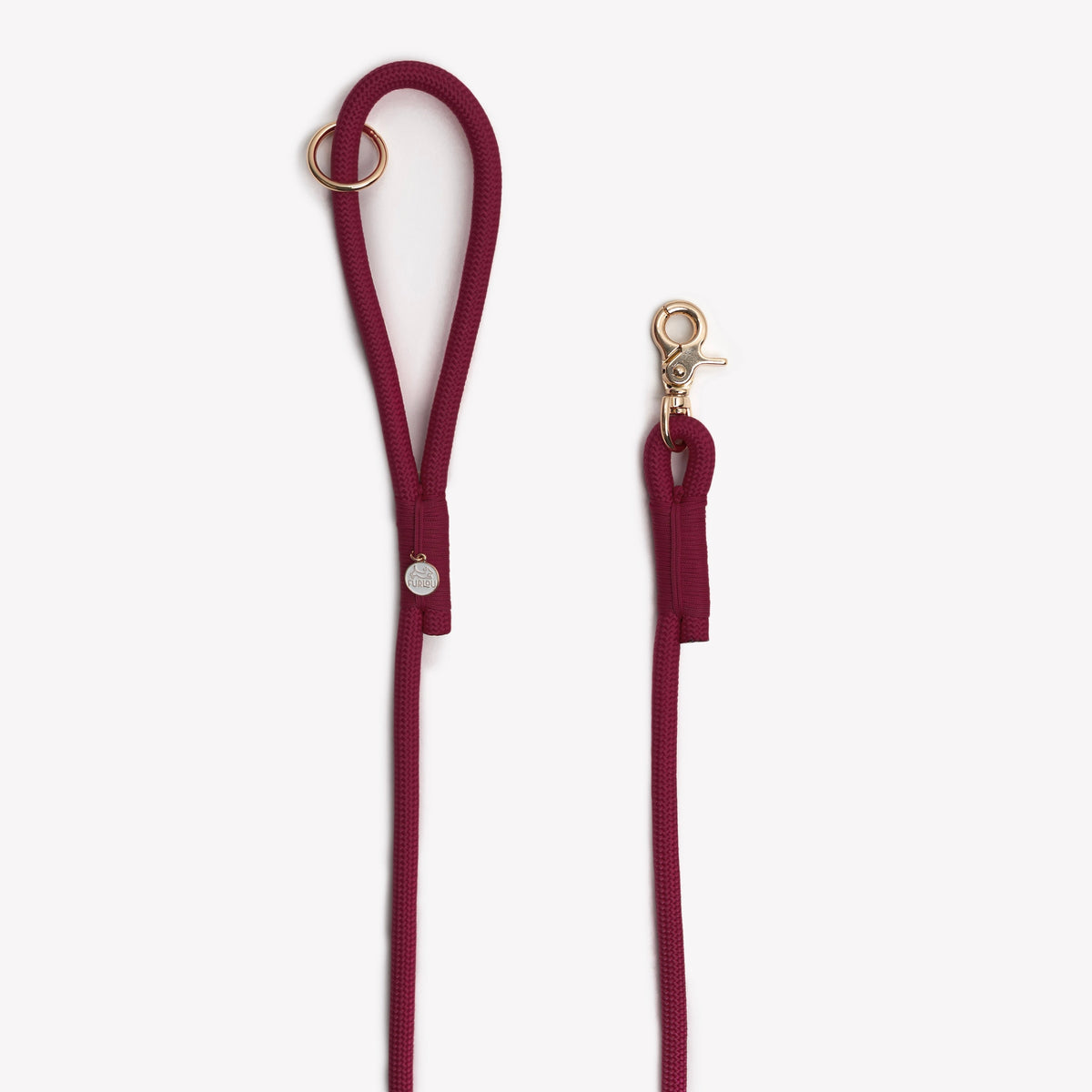 The Harbor Braided Leash — Bordeaux