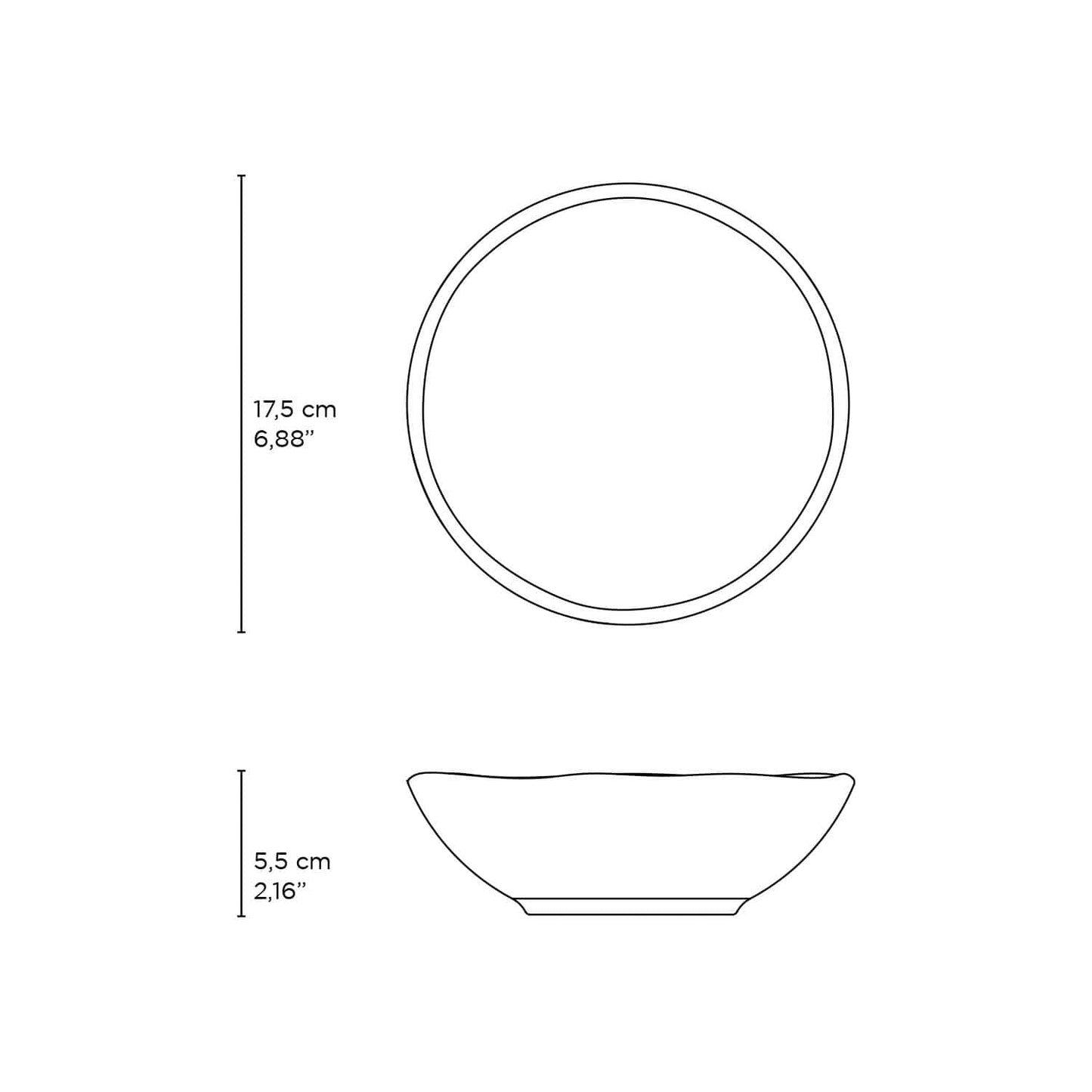 Tourmaline Stoneware Feeding Bowl