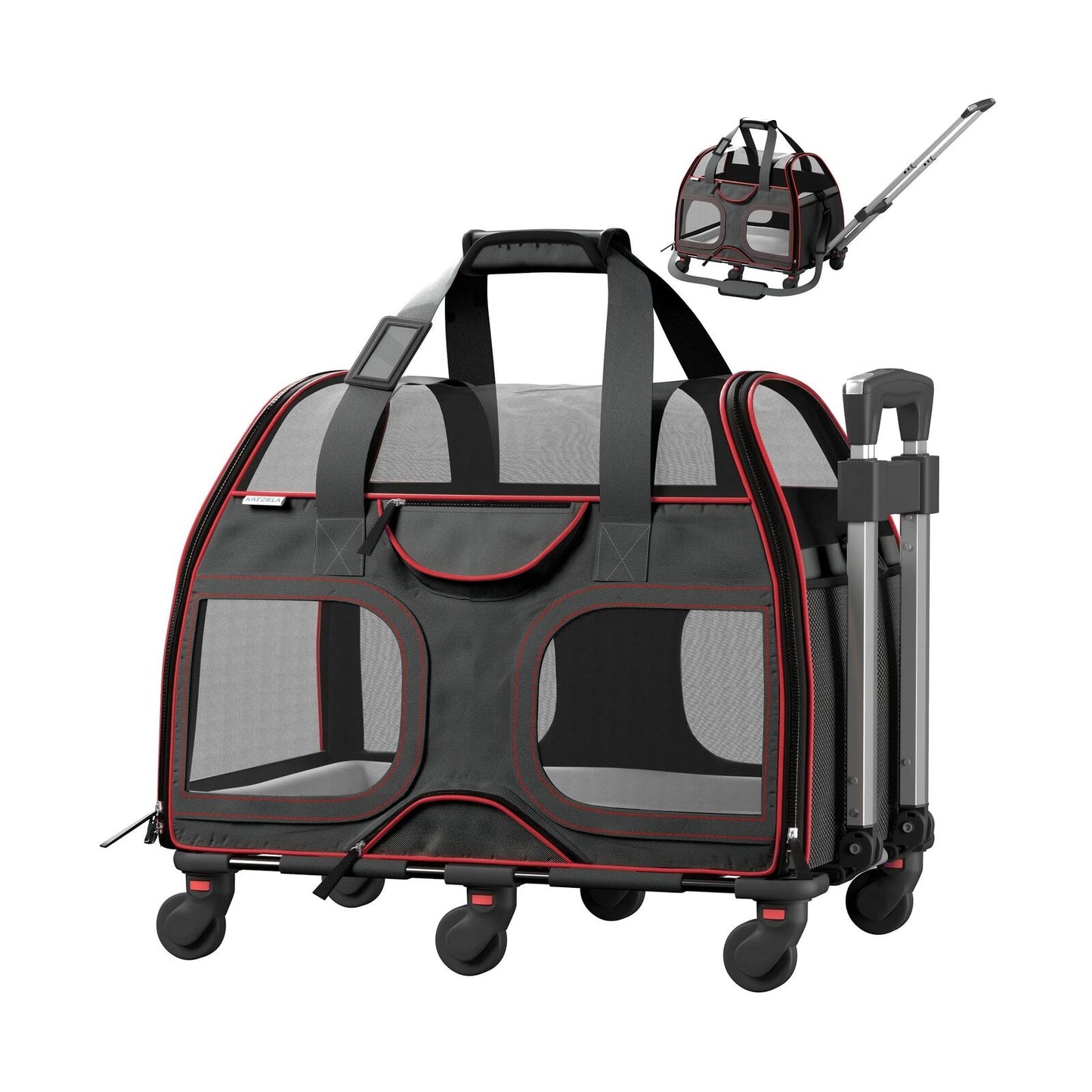 Katziela Pet Carrier - Airline Approved - TSA Approved Pet Carrier for Small ...