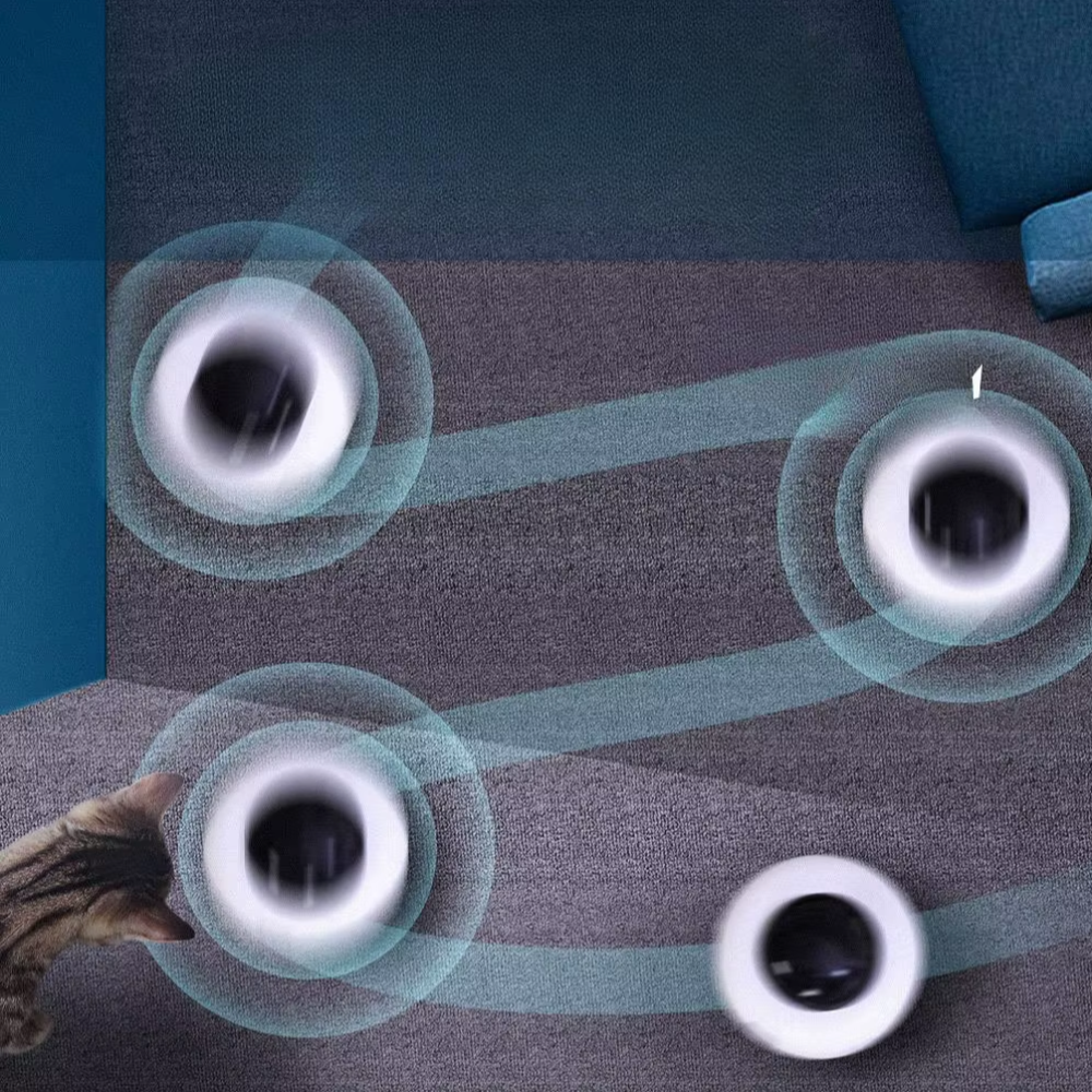 WhirlPlay UFO Teaser – Smart USB-Powered Feather Toy for Endless Cat Fun