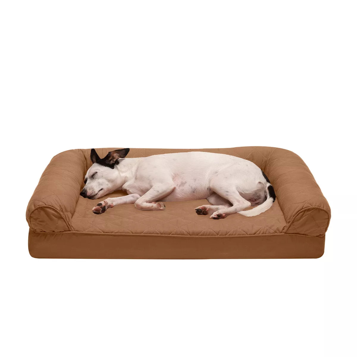 Furhaven Quilted Full Support Sofa Dog Bed