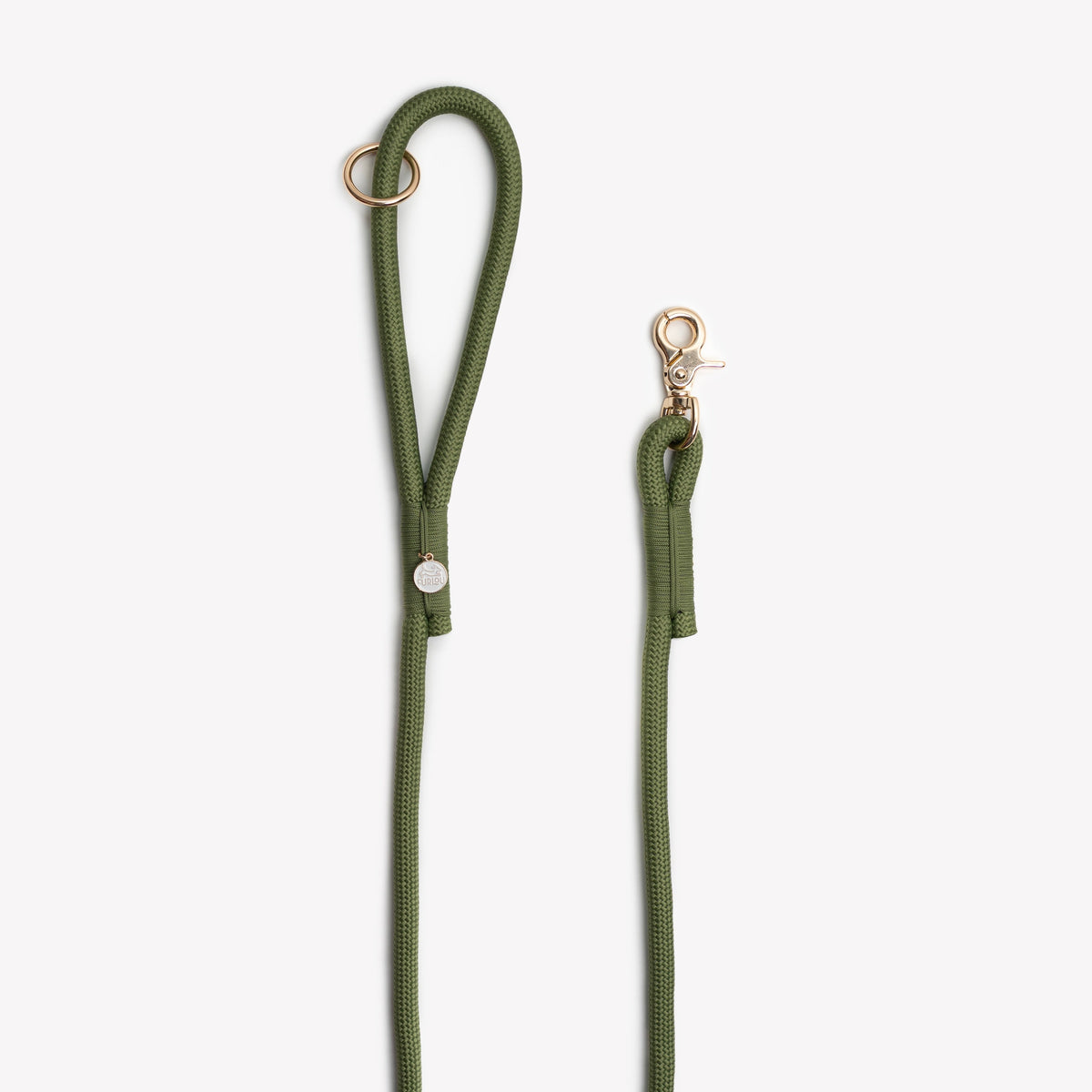 The Harbor Braided Leash — Green