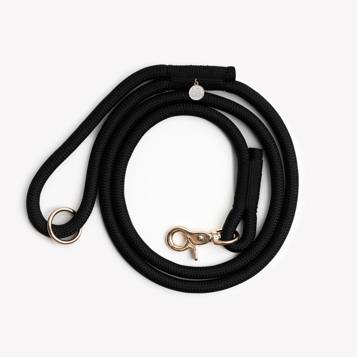 The Harbor Braided Leash — Black