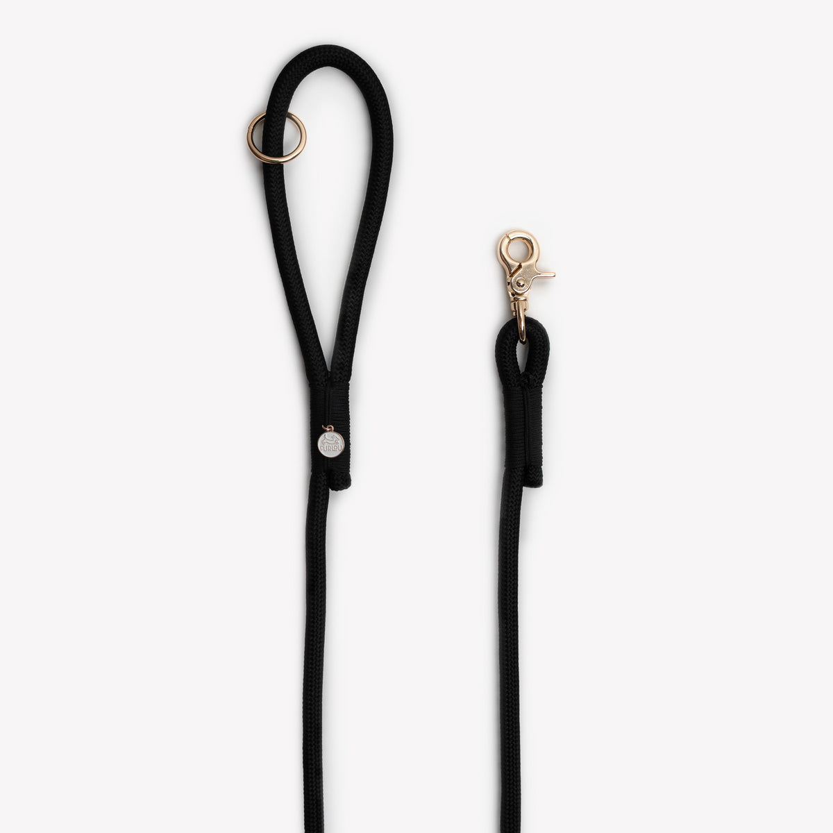The Harbor Braided Leash — Black