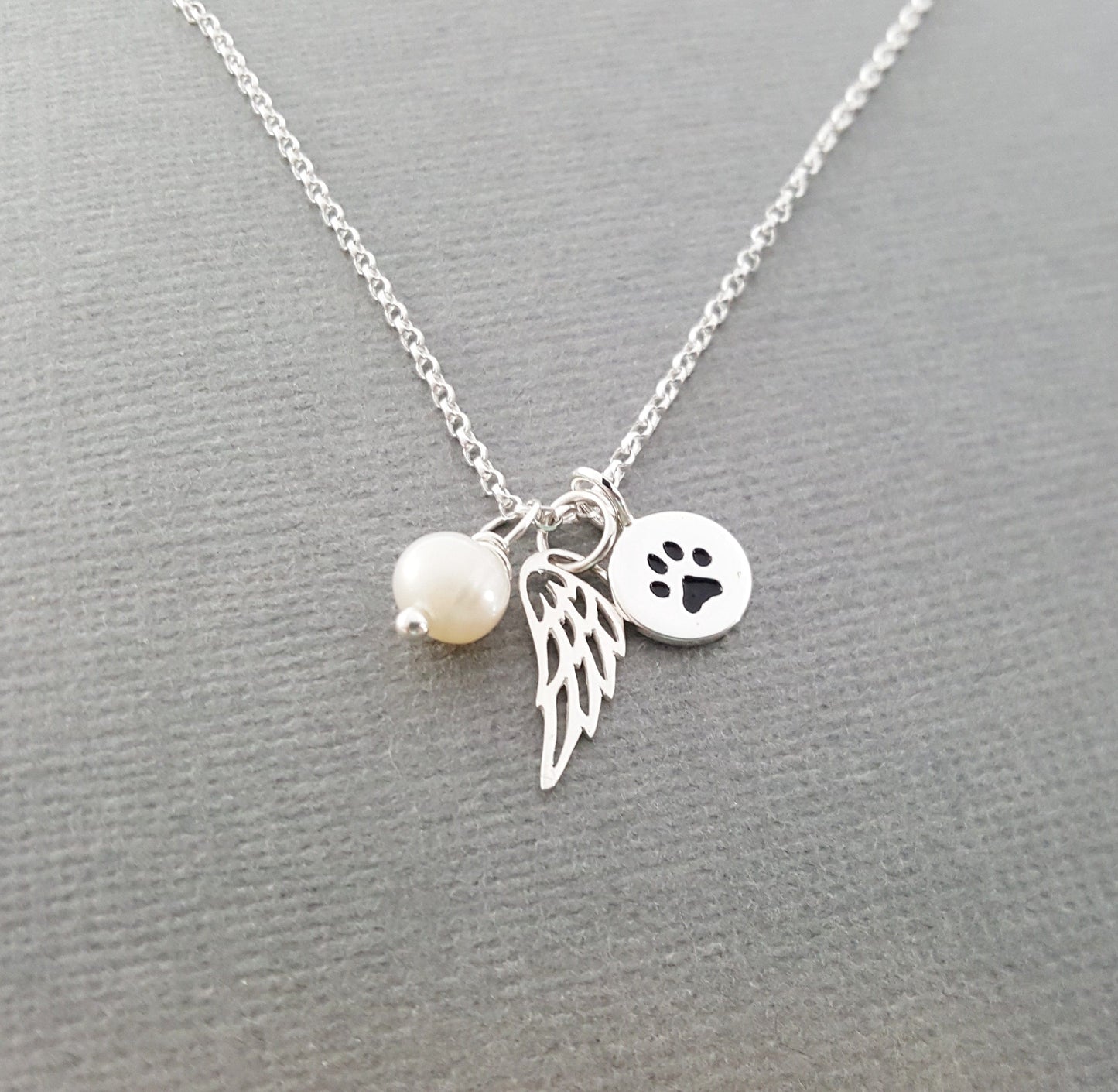 Angel Wing Memorial Necklace
