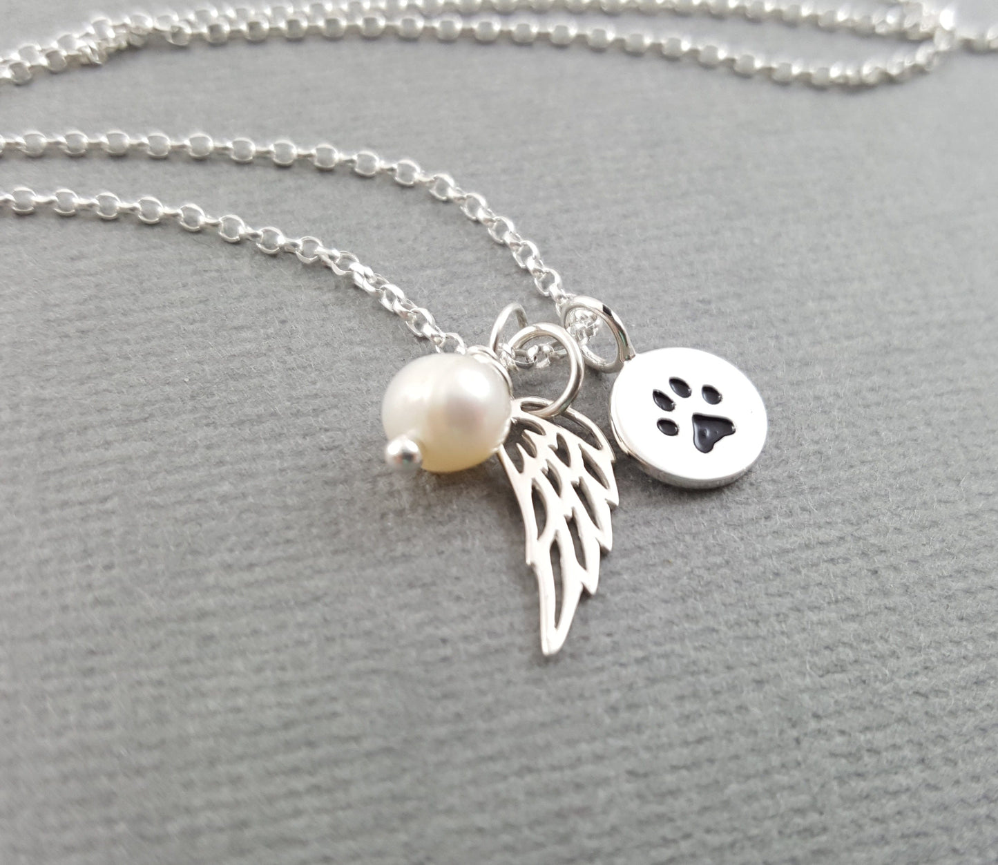 Angel Wing Memorial Necklace