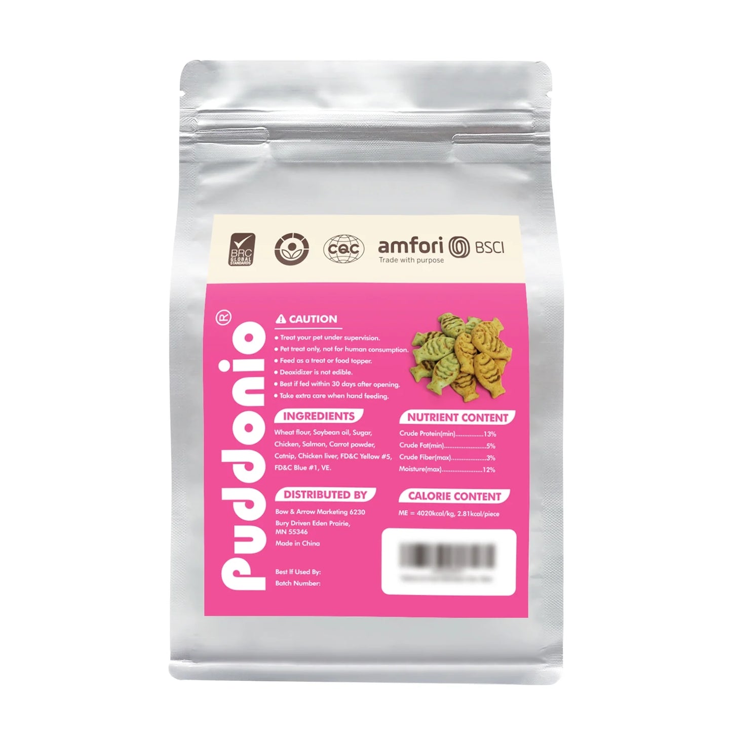 Catnip Biscuit Chicken & Salmon Flavor Cat Treats, 16 Oz