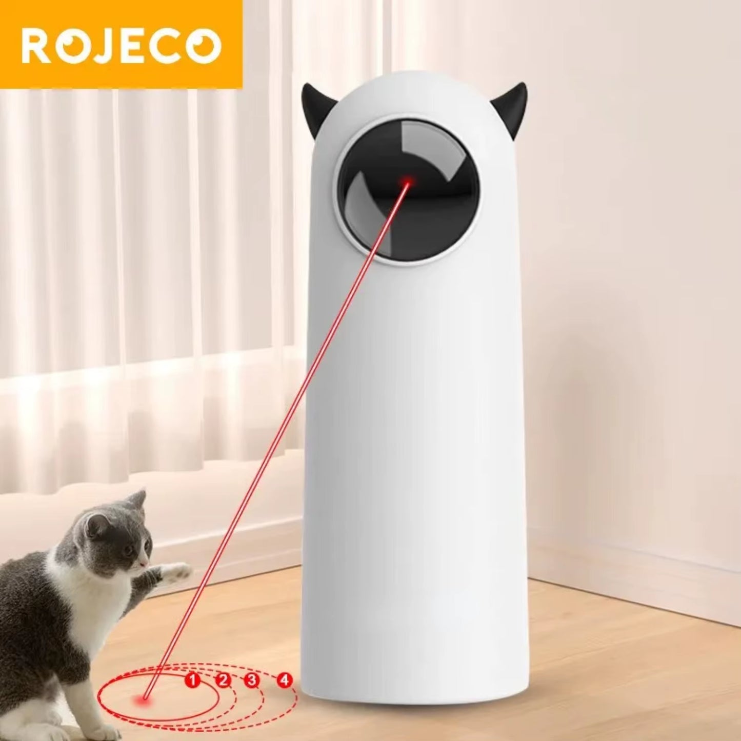 Automatic Cat Toys Interactive Smart Teasing Pet LED Laser Indoor Cat Toy Accessories Handheld Electronic Cat Toy Dog