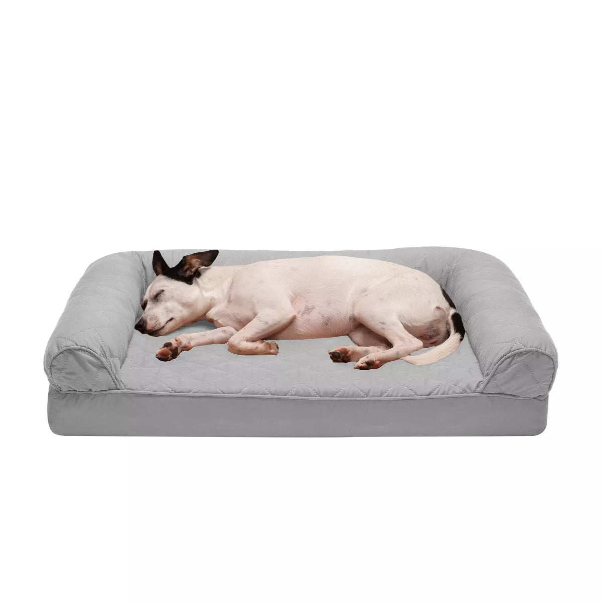 Furhaven Quilted Full Support Sofa Dog Bed