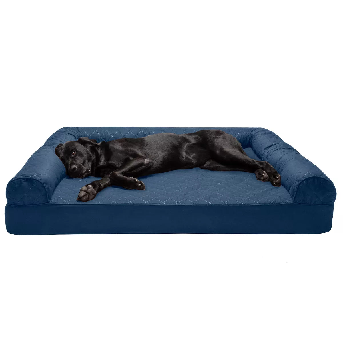 Furhaven Quilted Full Support Sofa Dog Bed