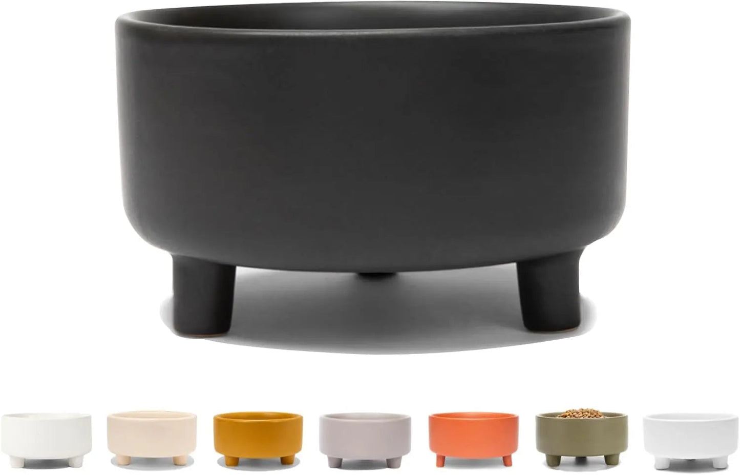 Elevated Ceramic Dog Bowl – Modern Stoneware Pet Feeder
