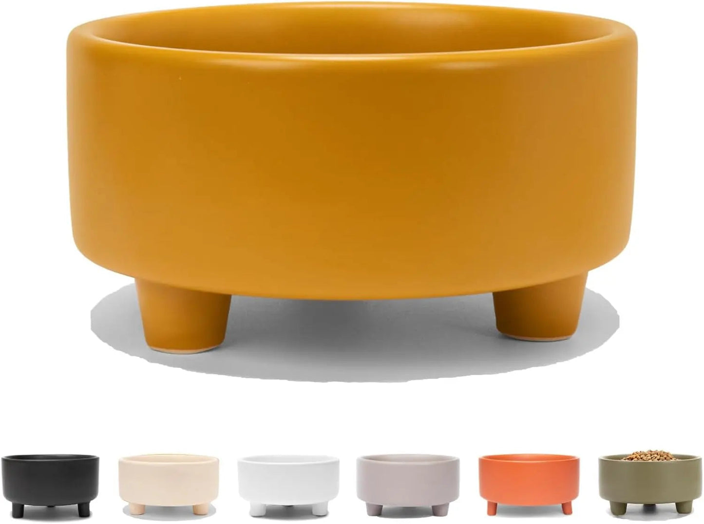 Elevated Ceramic Dog Bowl – Modern Stoneware Pet Feeder