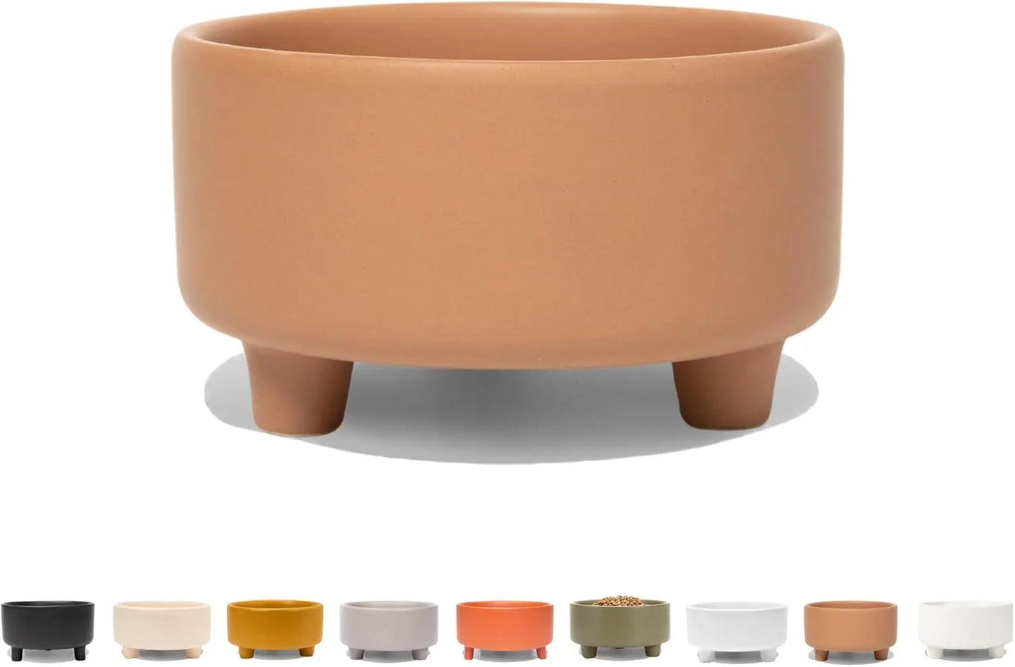Elevated Ceramic Dog Bowl – Modern Stoneware Pet Feeder