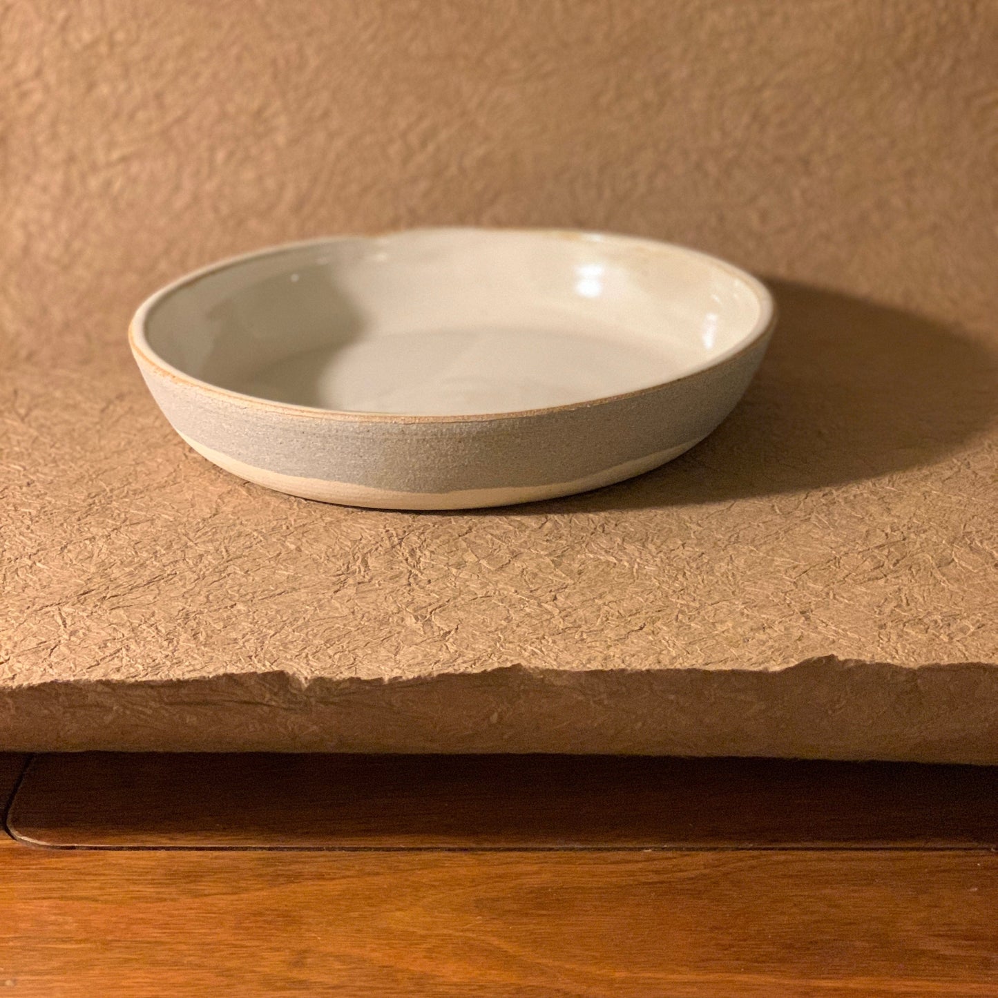 Marbled Ceramic Bowl — Grey & White
