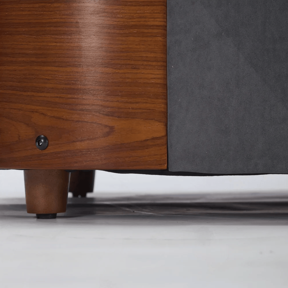 Walnut bentwood finish detail of the Grand Scandi Lounge