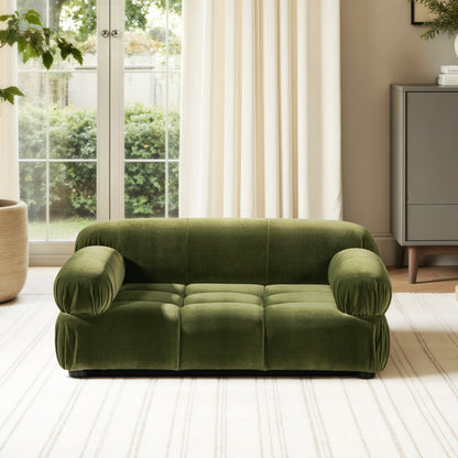 Marcel Olive Velvet Dog Lounge — premium dog lounge image 3