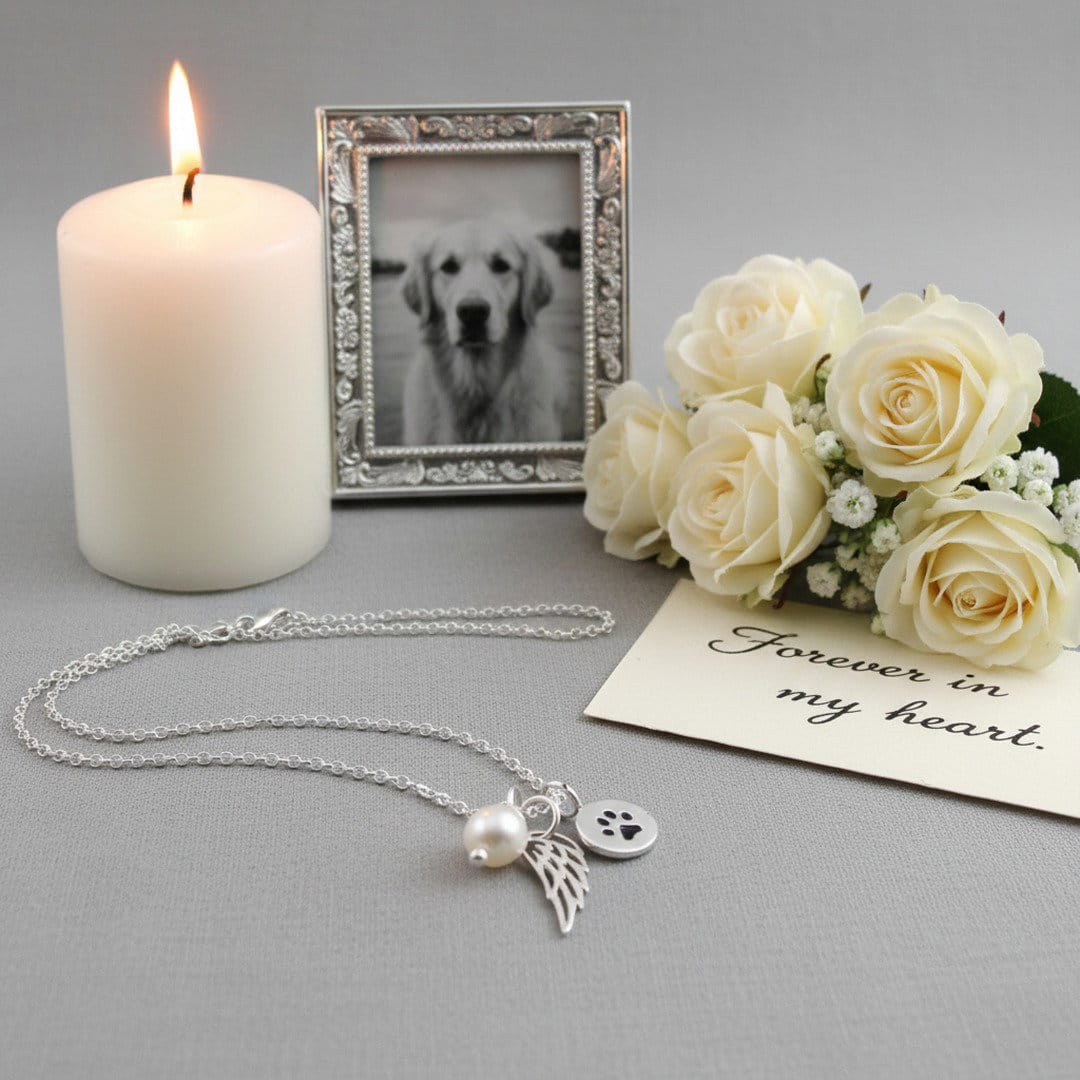 Angel Wing Memorial Necklace