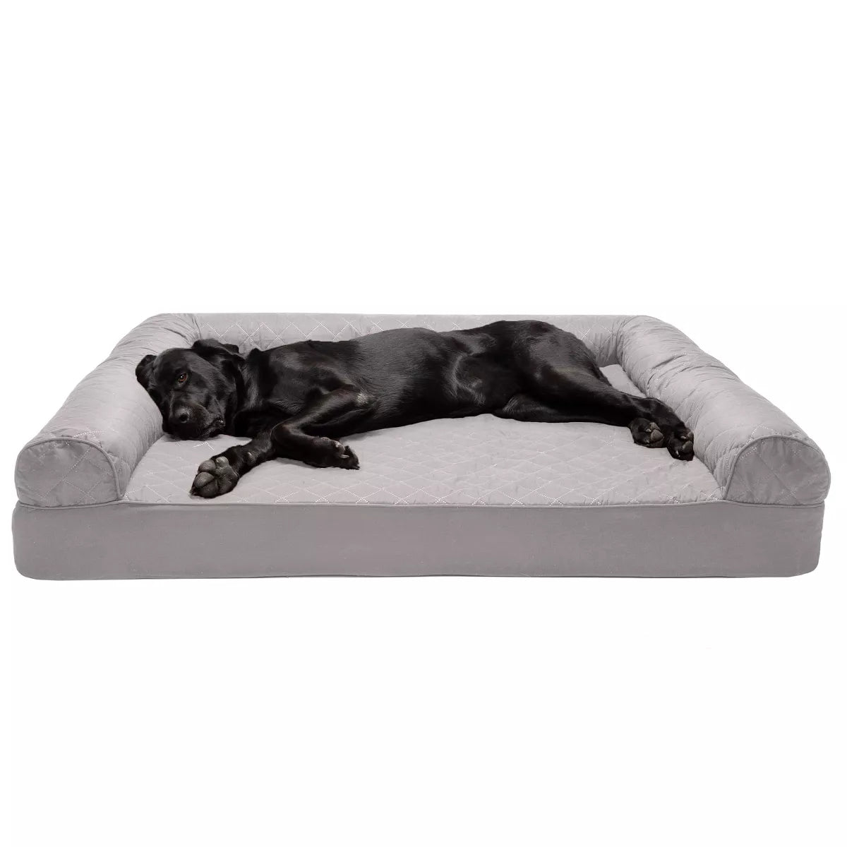Furhaven Quilted Full Support Sofa Dog Bed