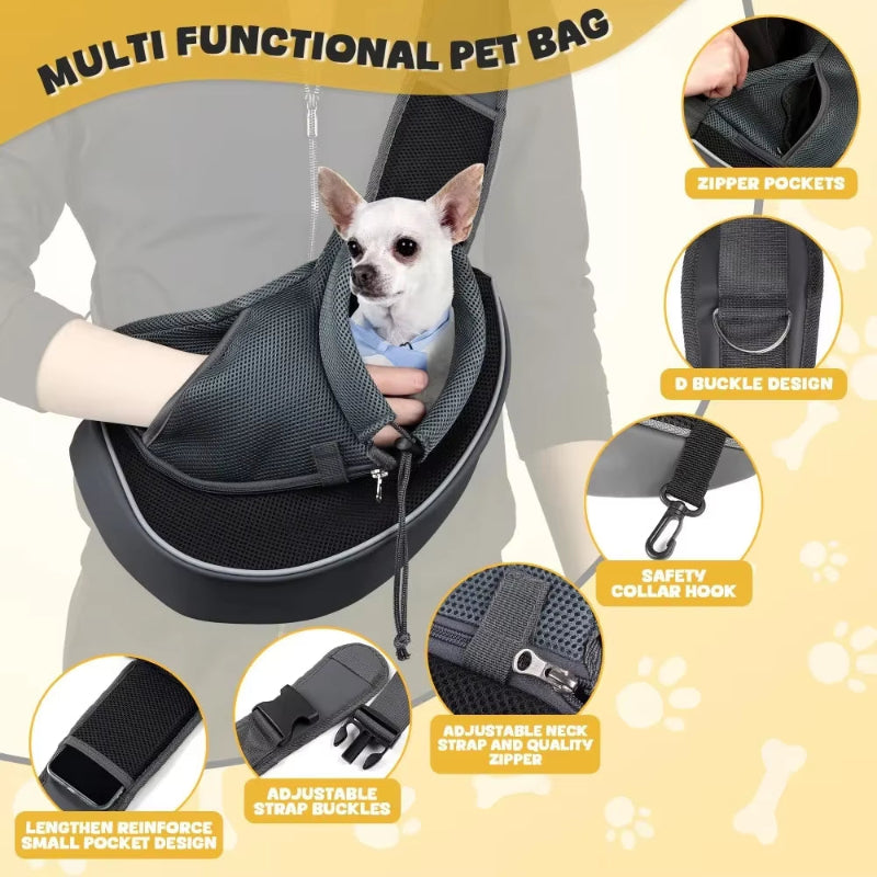 PawTrek Crossbody Carrier – Hands-Free Comfort for Pets on the Go