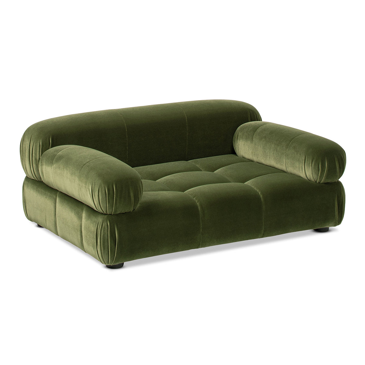 Marcel Olive Velvet Dog Lounge — premium dog lounge image 5