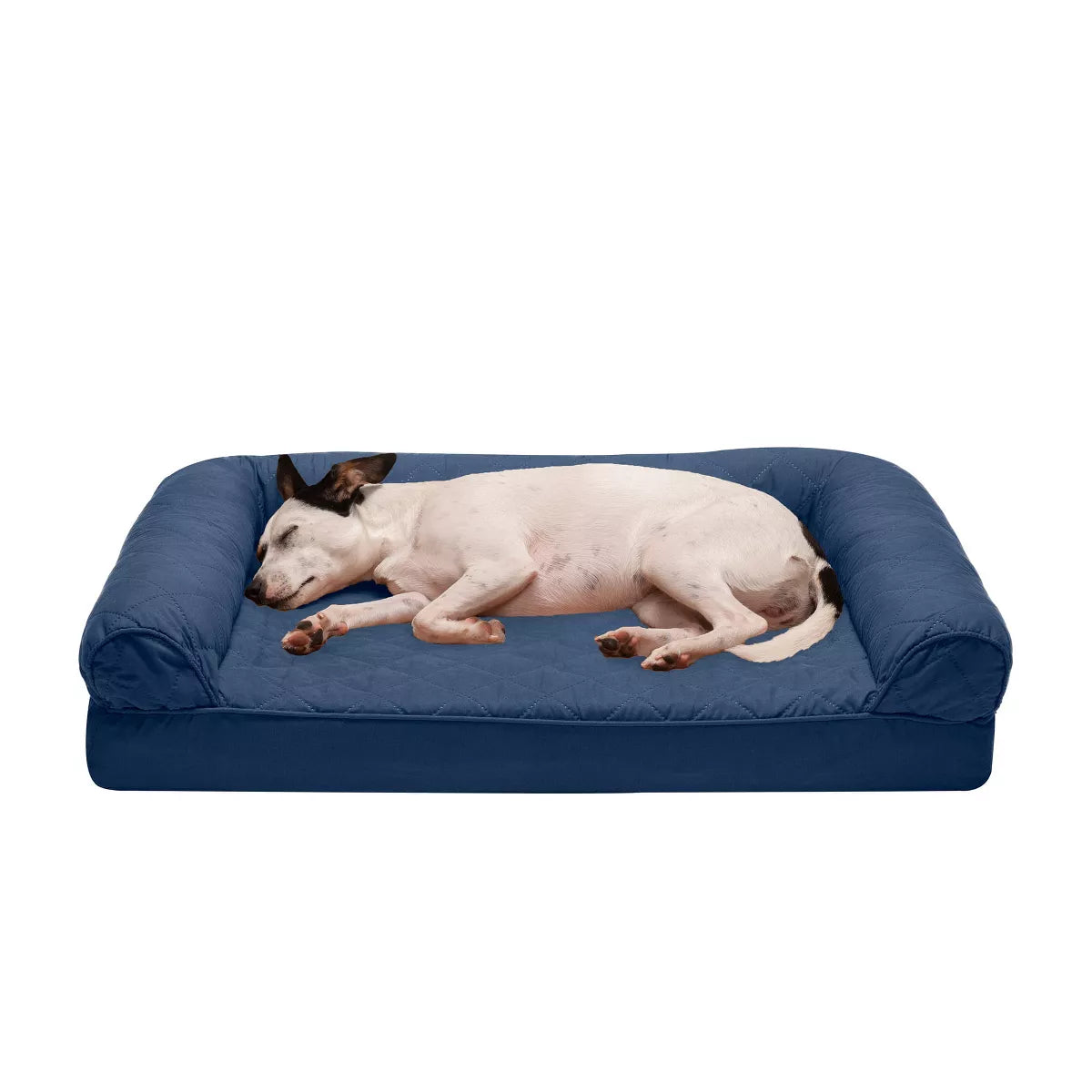 Furhaven Quilted Full Support Sofa Dog Bed