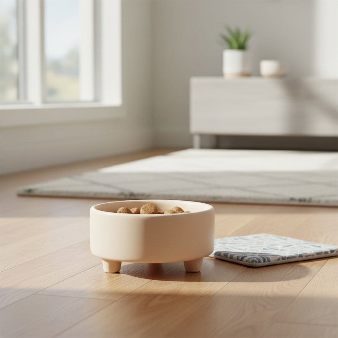 Elevated Stoneware Pet Bowl – Everyday Ritual