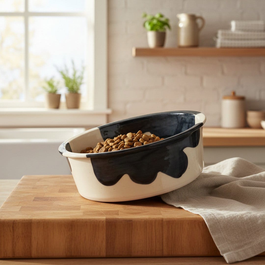 Handmade Ceramic Dog Bowl - Simple Daily Ritual