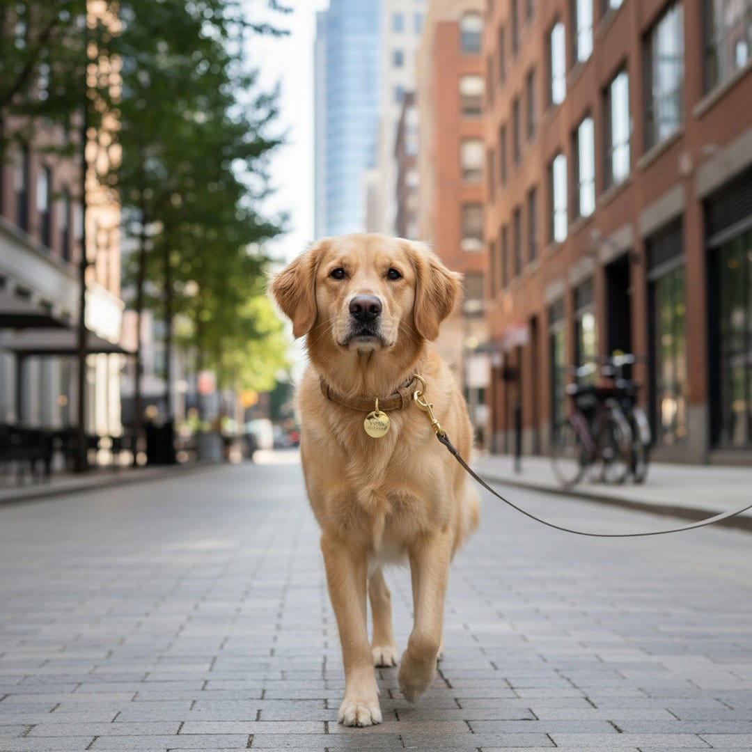 Milan Vegan Leather Dog Collar
