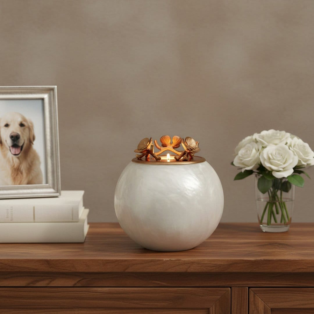 Mother of Pearl Memorial Urn