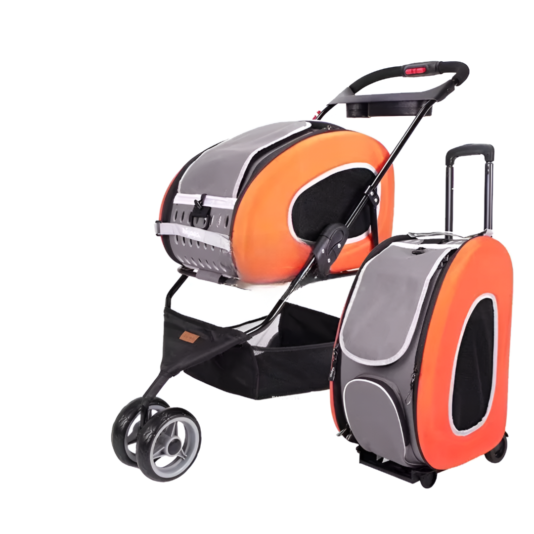 PawPorta 4-in-1 Foldable Pet Stroller – The Stylish Ride for Pets on the Go