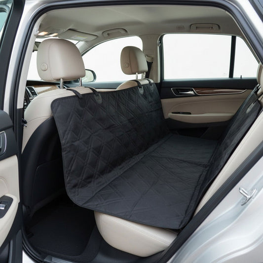 Waterproof Dog Car Seat Cover — Quilted Hammock Protector for Back Seats